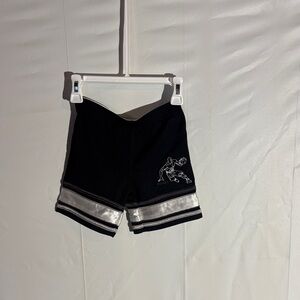 AND1 Kids Black Shorts with Silver Stripes